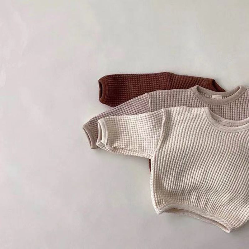 Baby Blouse Waffle Unisex Outfit