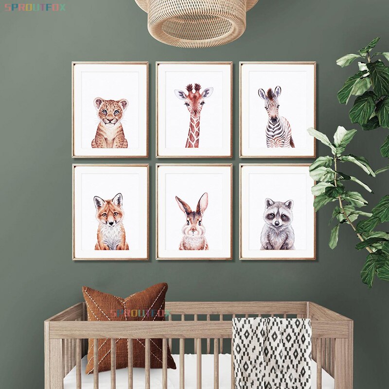 Bedroom Wall Sproutfox Animal Prints