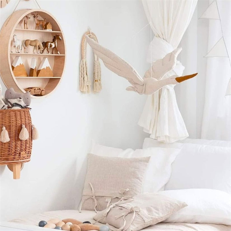 Wall hanging Swan Plush Stuffed Doll