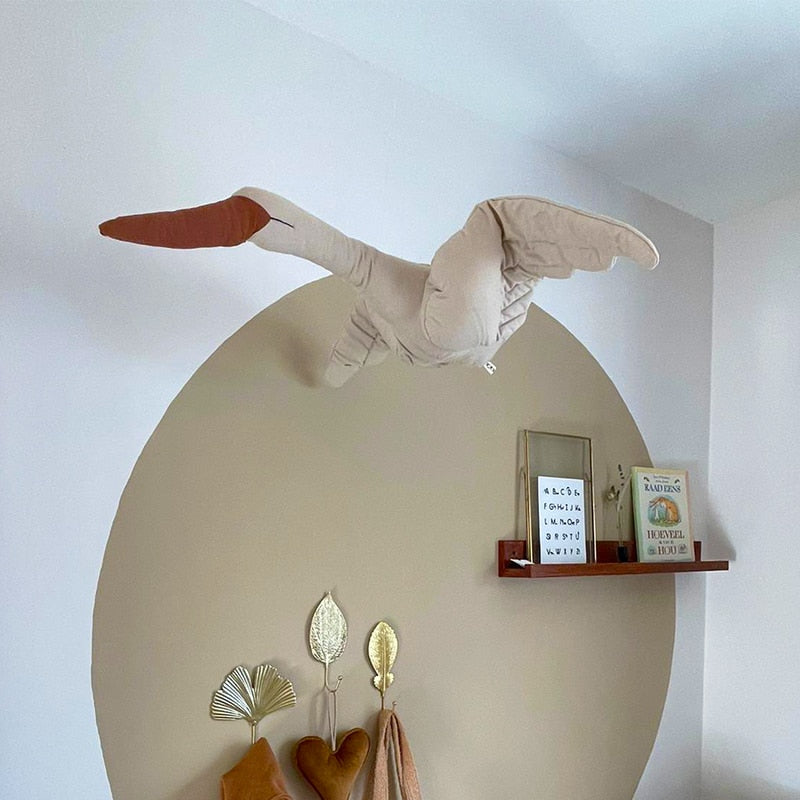 Wall hanging Swan Plush Stuffed Doll