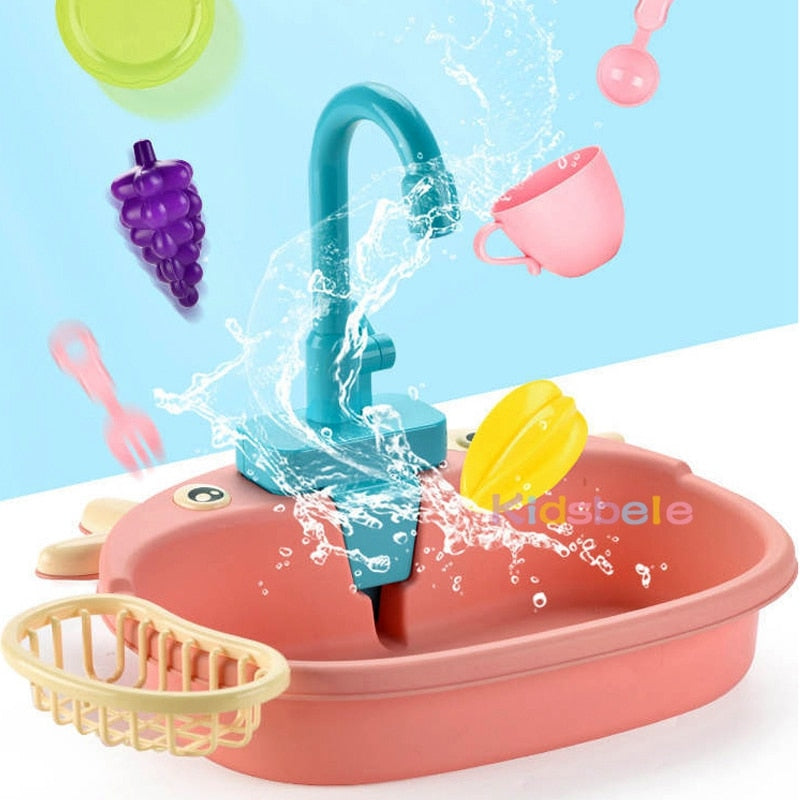 Kids Kitchen Toys Pretend Play Mini Kitchen Food Educational