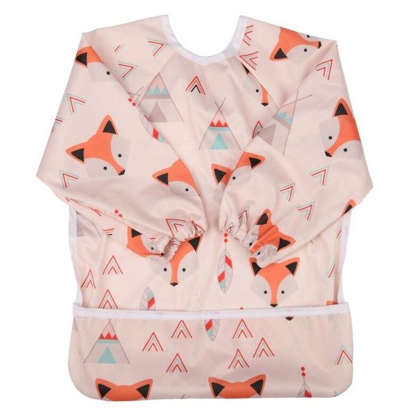 Mess-Free Feeding: Waterproof Long Sleeve Shirt Baby Bib
