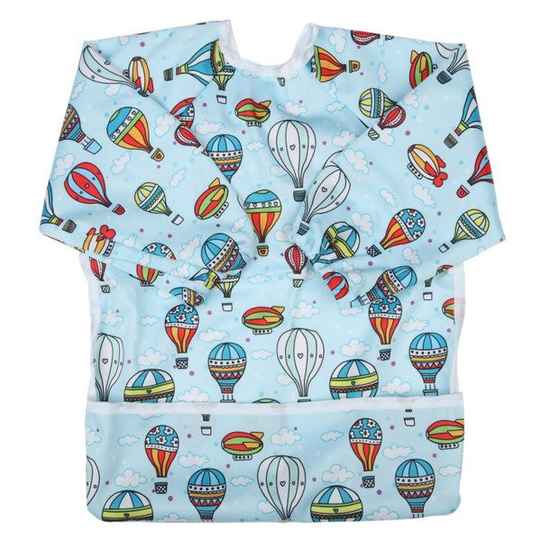 Mess-Free Feeding: Waterproof Long Sleeve Shirt Baby Bib