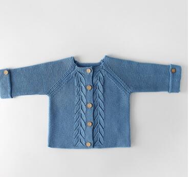 Baby knitted Romper Set Cardigan & Baby Jumpsuit