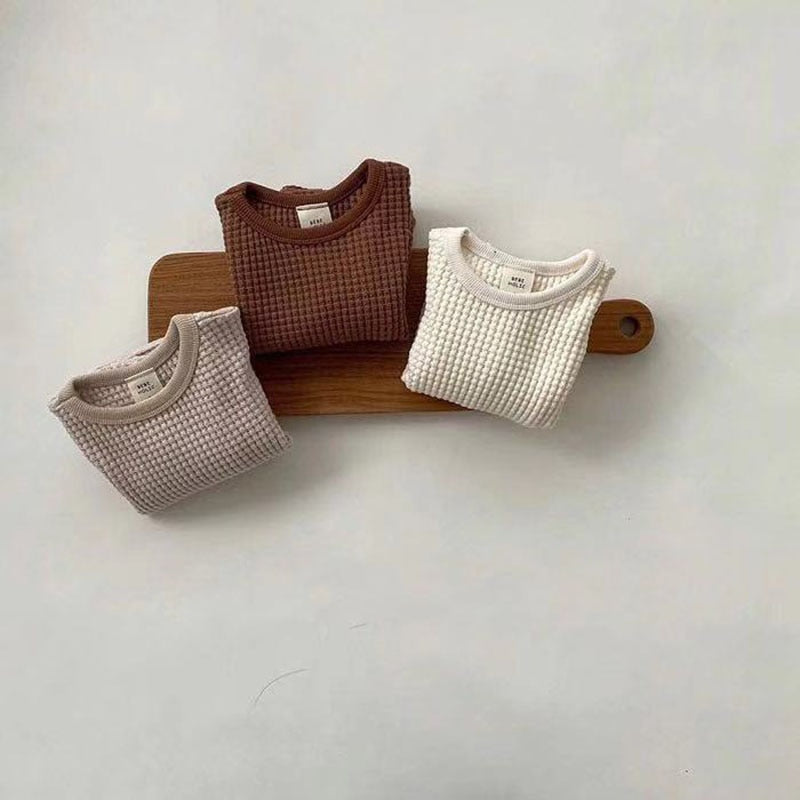 Baby Blouse Waffle Unisex Outfit