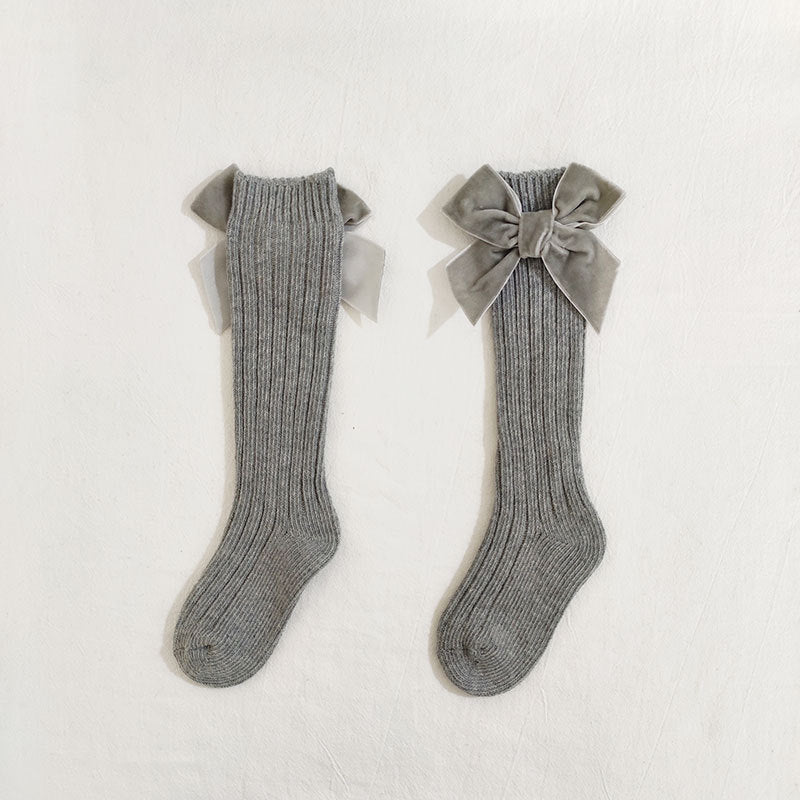 Baby Knee High Socks With Big Bow