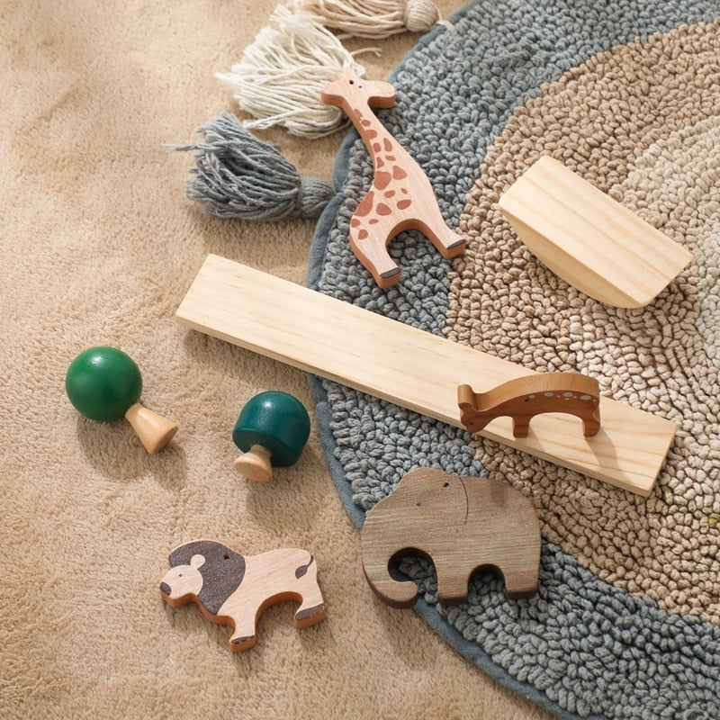 Wooden Animal Balance Blocks
