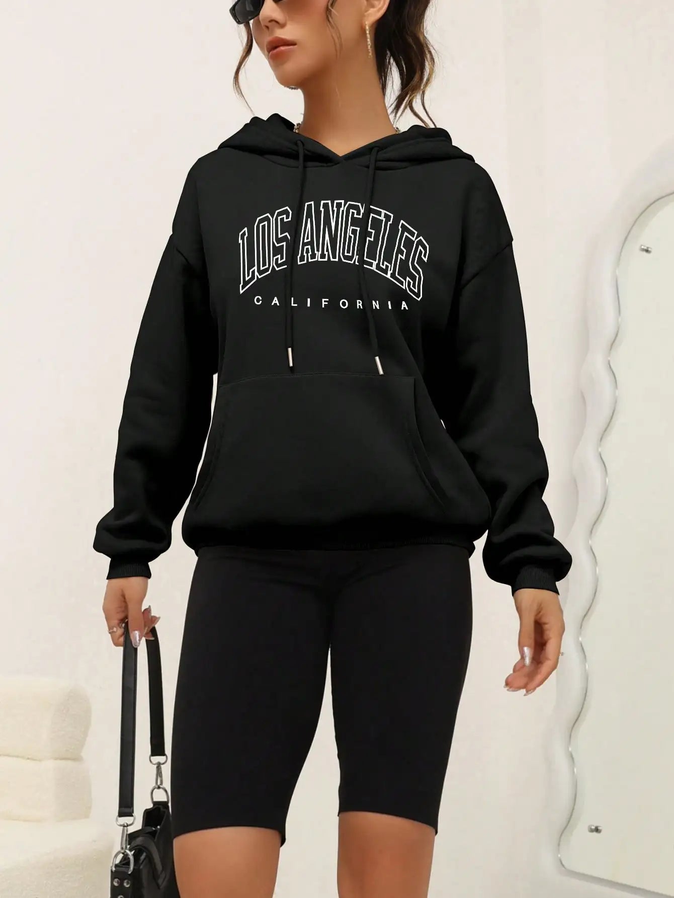 Los Angeles Letter Design Hoody