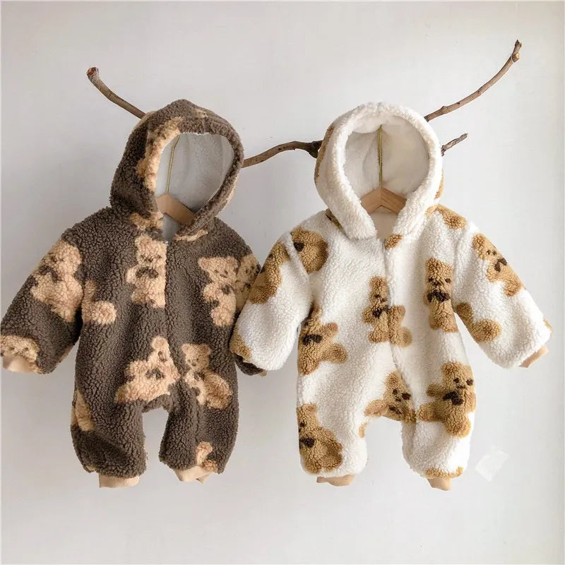 Bear print Snowsuit