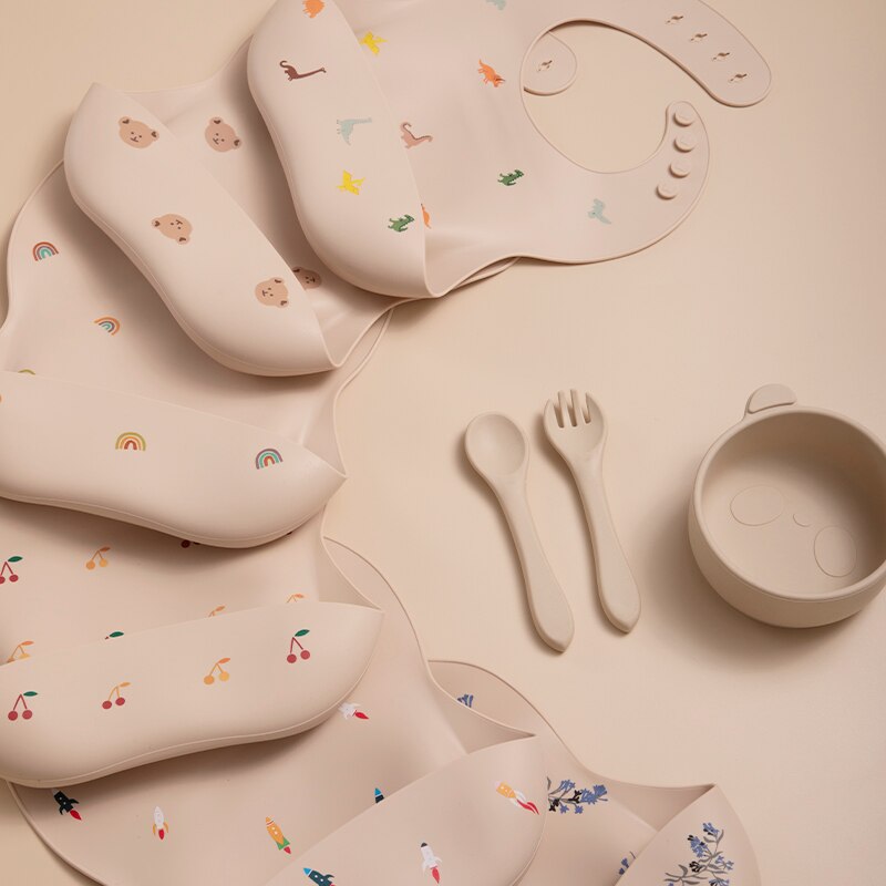 Soft Silicone Baby Bibs Waterproof