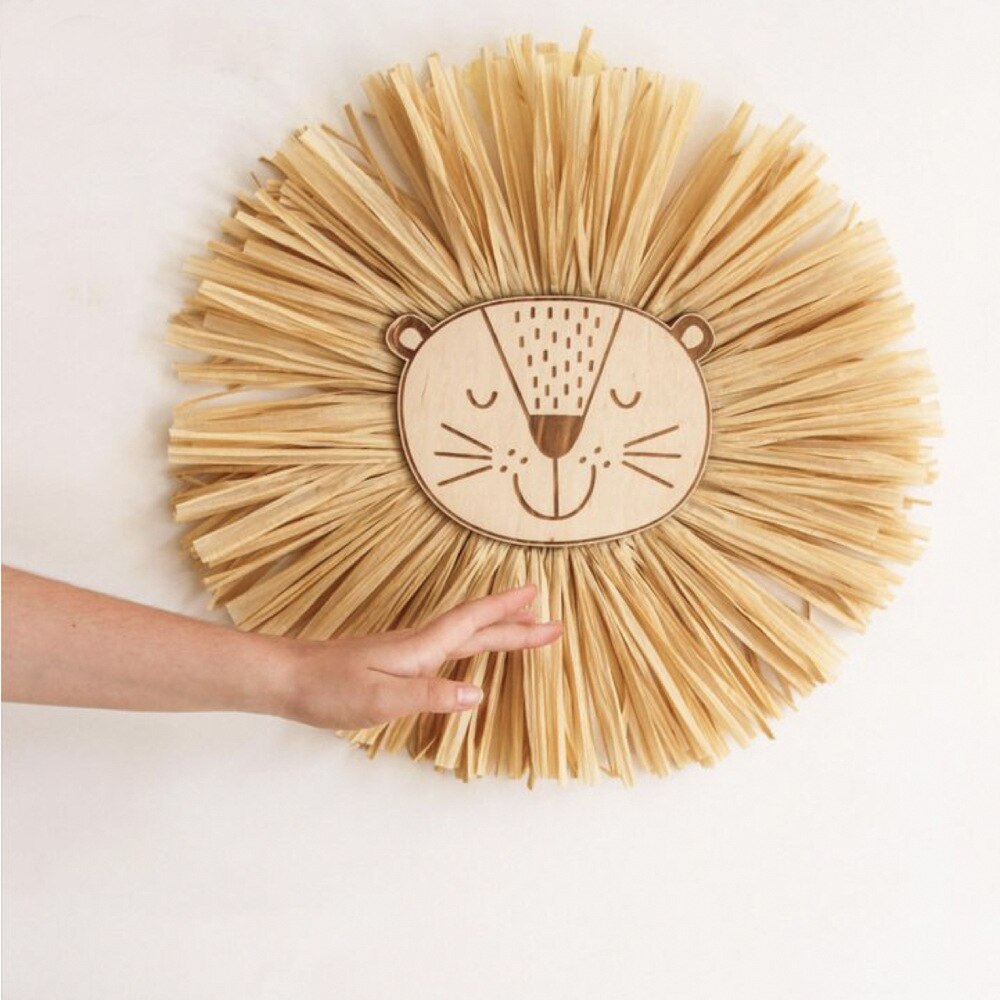 Nordic Home Decoration Cotton Lafite Woven Tiger Pendant Wall Ornament