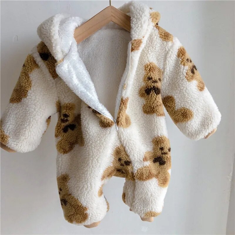 Bear print Snowsuit