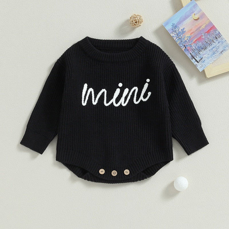 Mini Emroided Sweater Romper