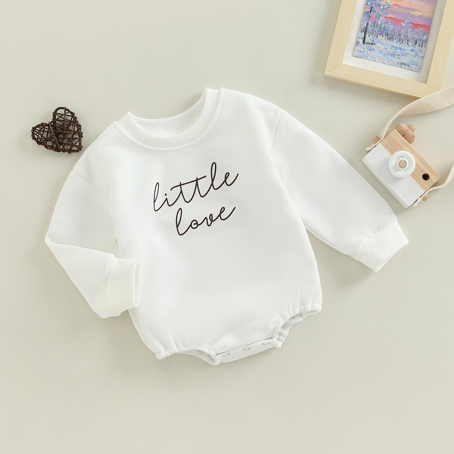 Long Sleeve Letter Printed Jumpsuit