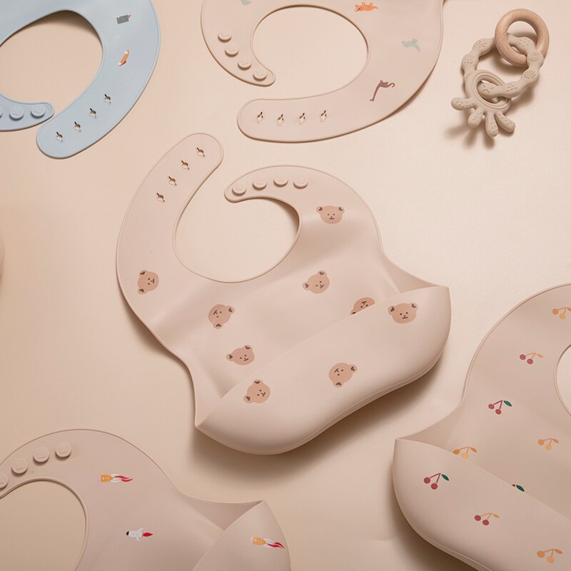 Soft Silicone Baby Bibs Waterproof
