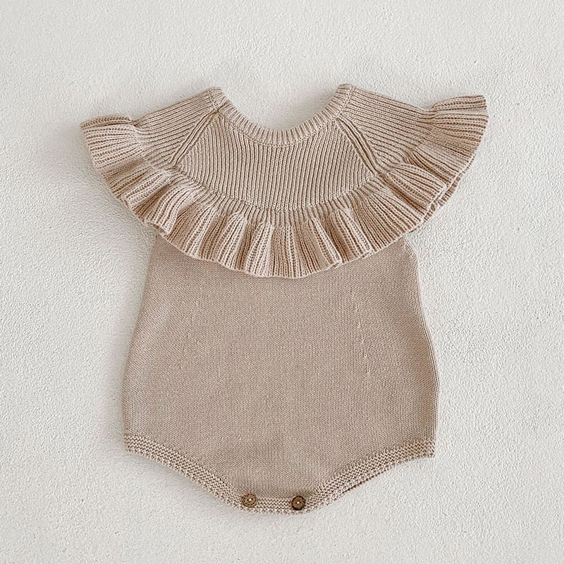 Newborn Doll Collar Romper