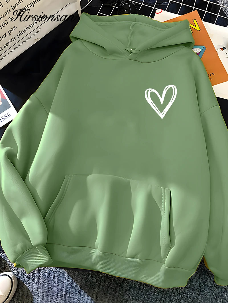 Womens Love Heart Hoodie