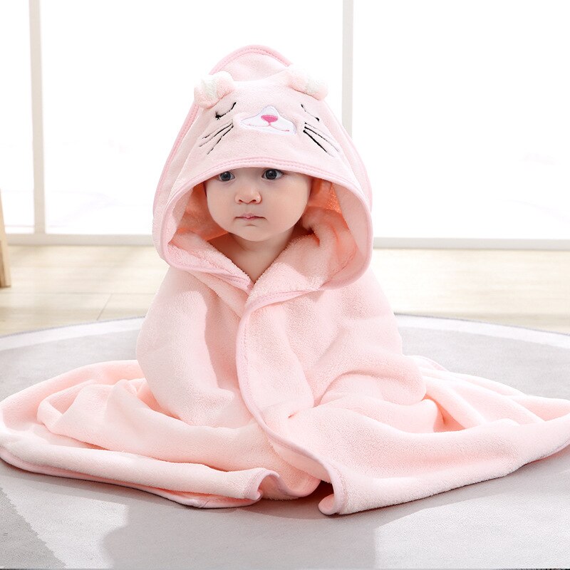 Flannel Fleece Animal Hooded Soft Children's Towel