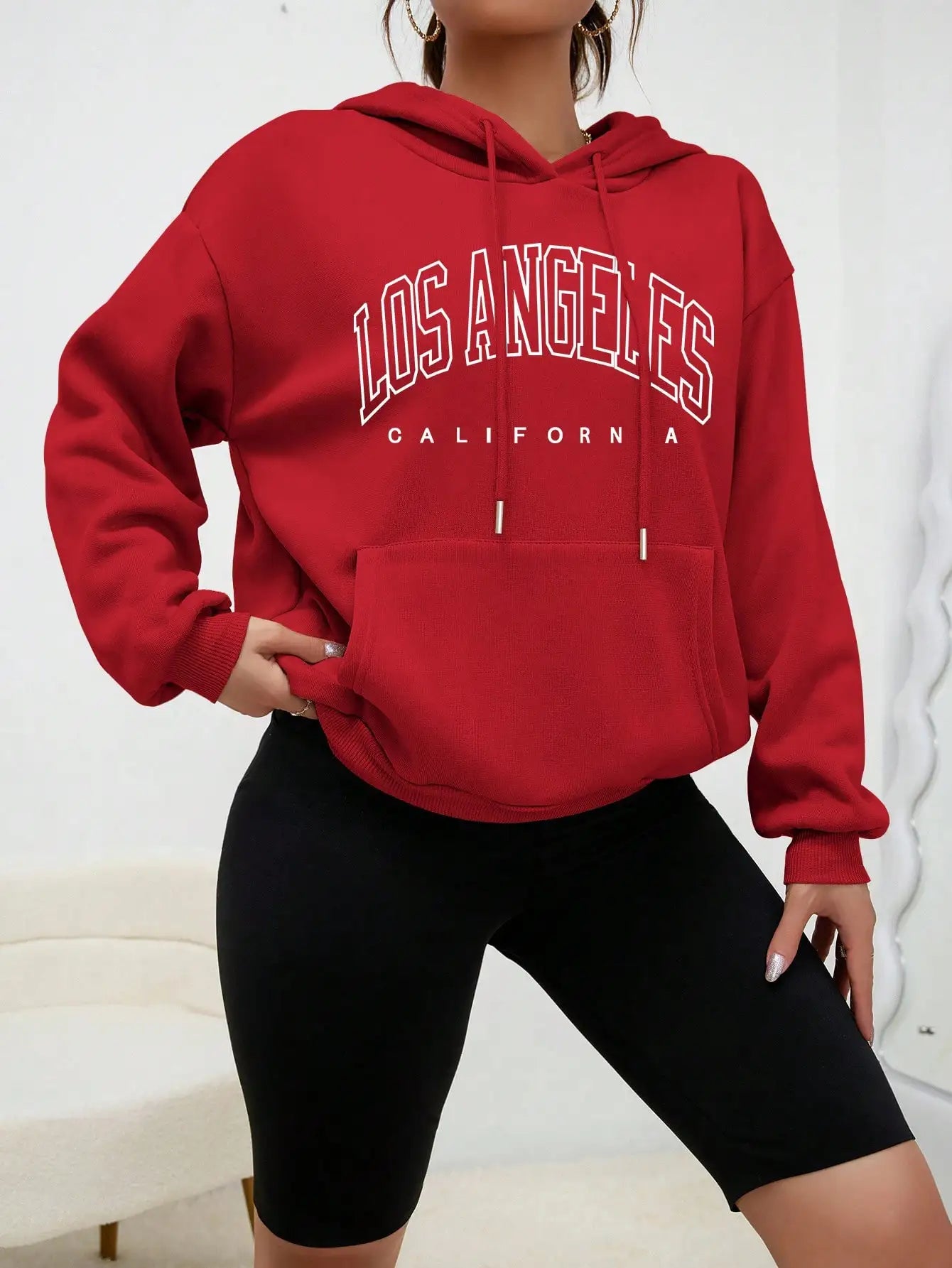 Los Angeles Letter Design Hoody