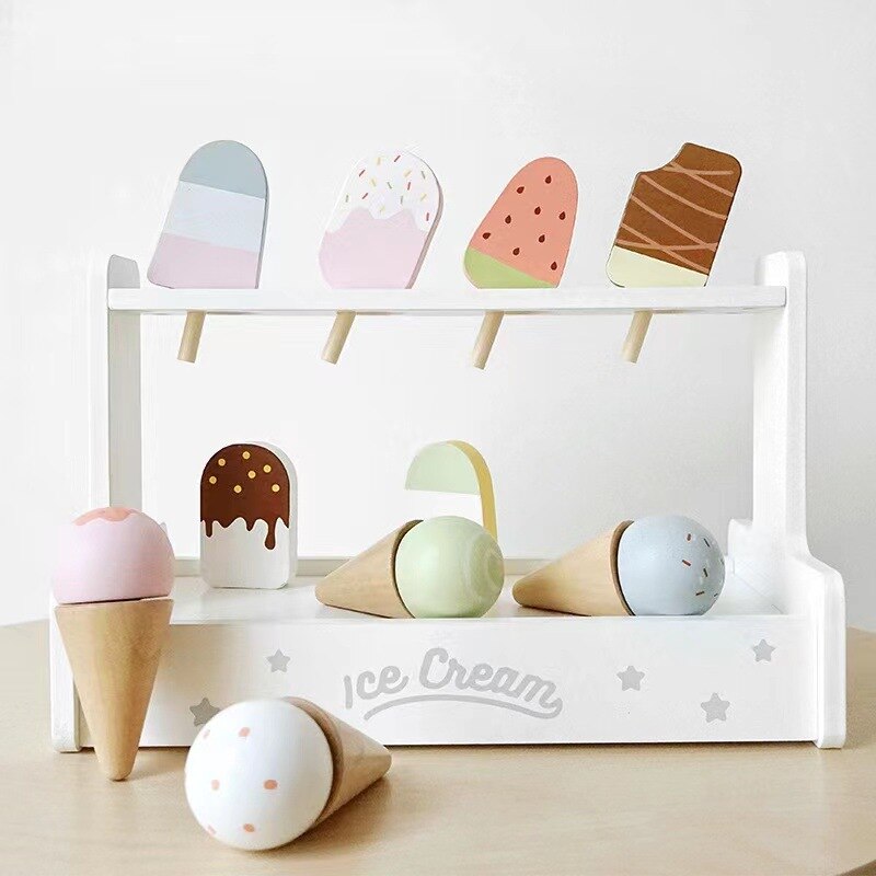 Ice Cream Shop Wooden Toy Puzzle