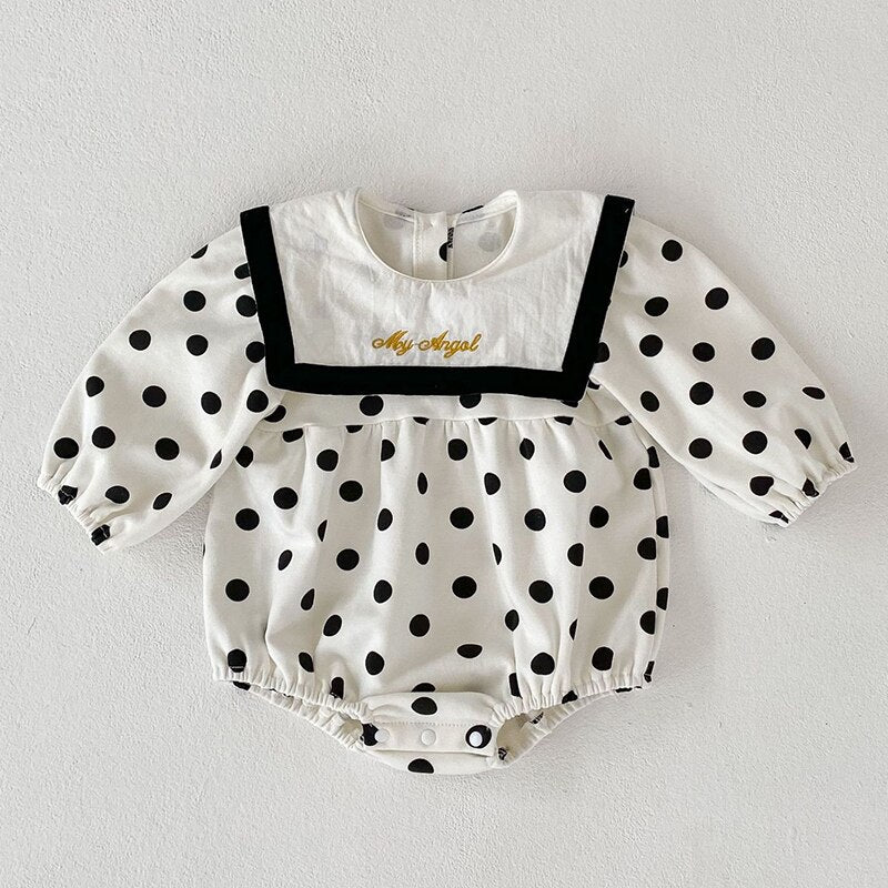 Newborn Doll Collar Romper