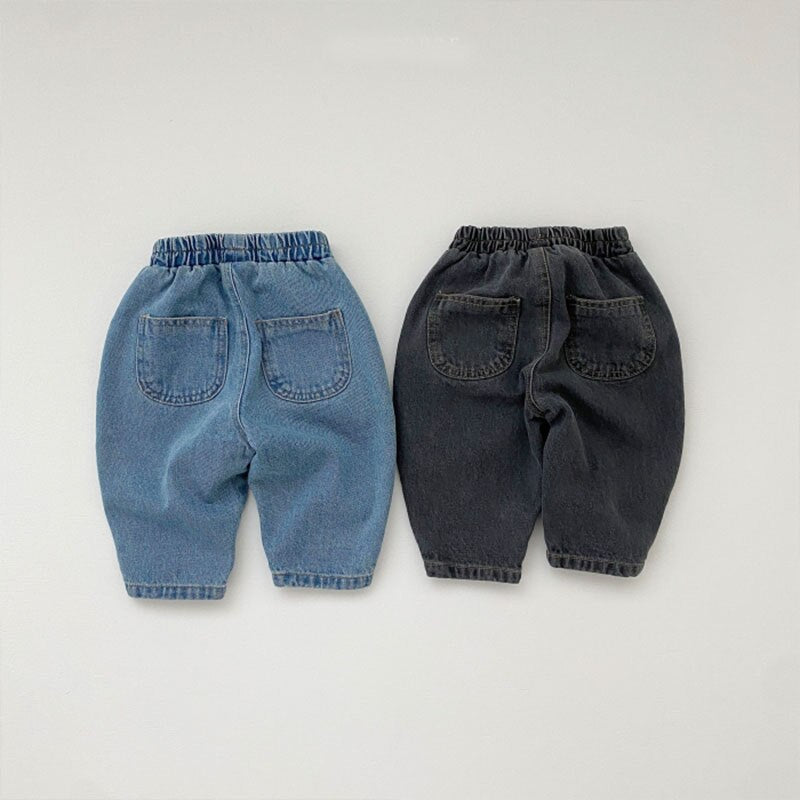 Baby pants pocket loose casual pants
