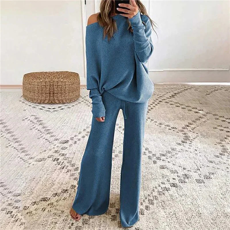 Off Shoulder Loose Fitted Set