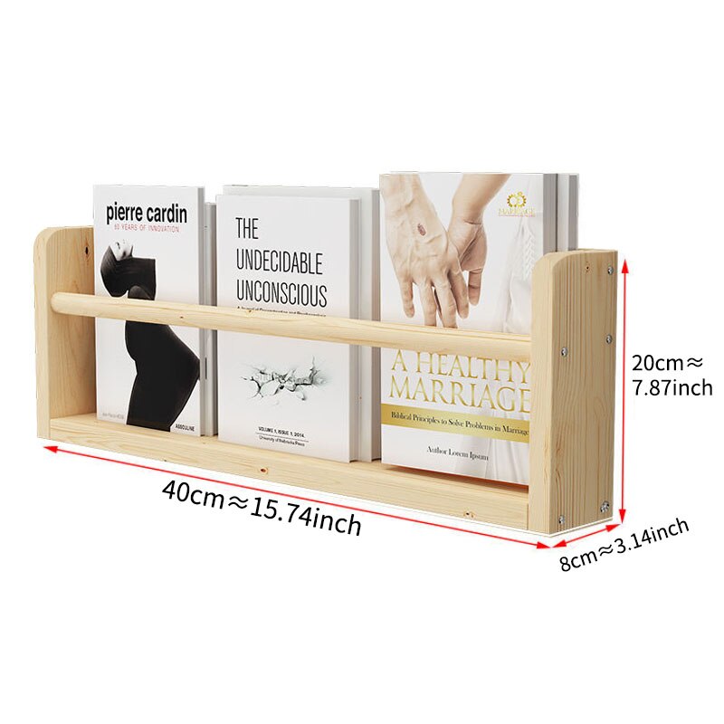 Wood Floating Book Shelves