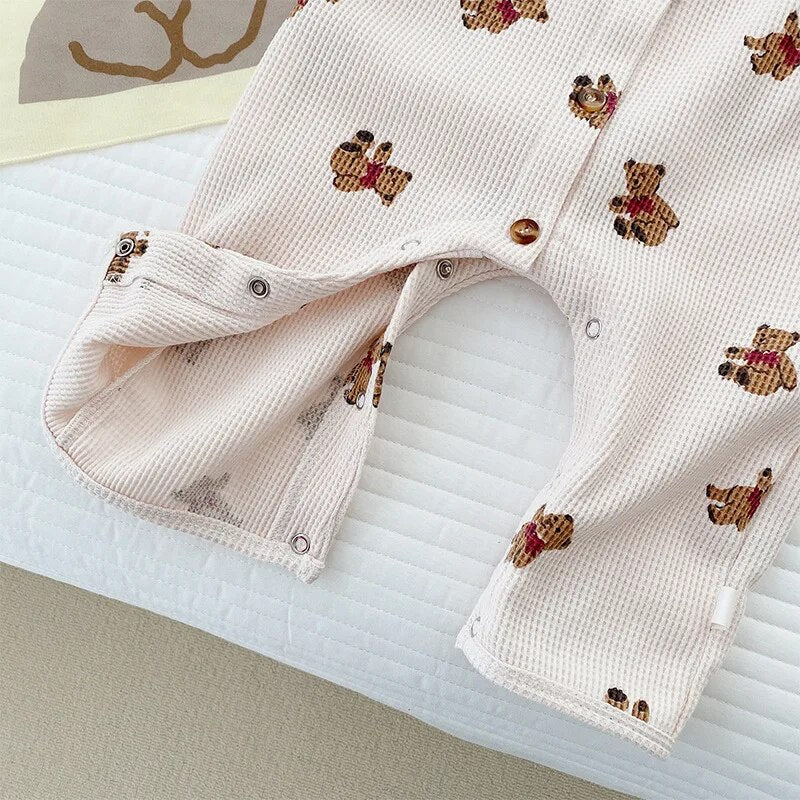Waffle Teddy Bear Romper