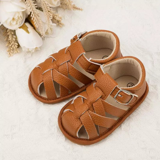 Leather Buckle Sandal