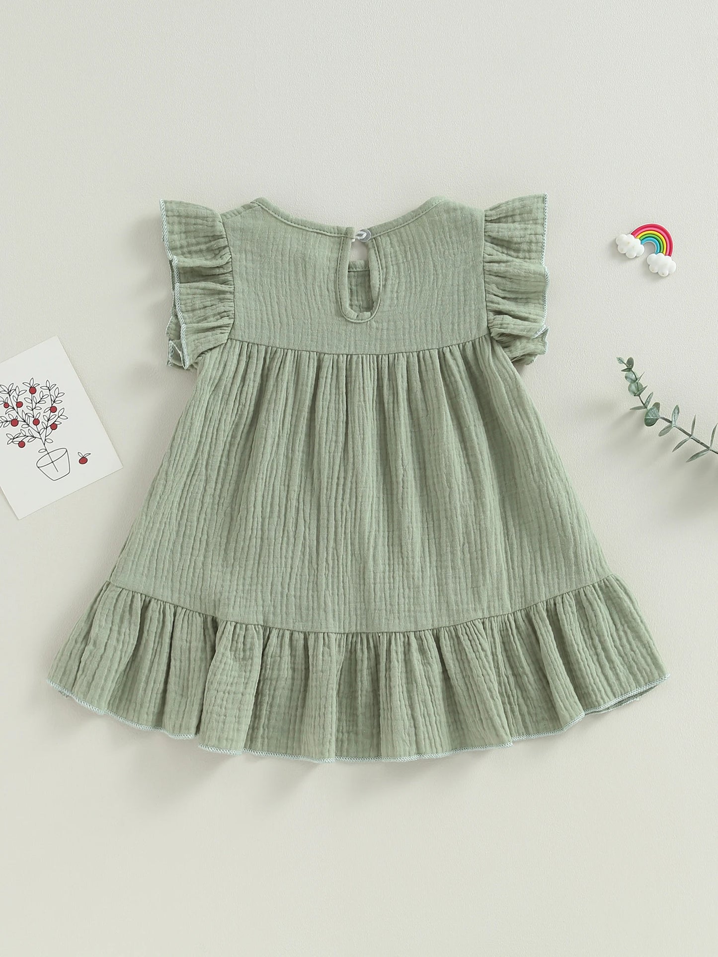 Floral Embroidered Flare Dress
