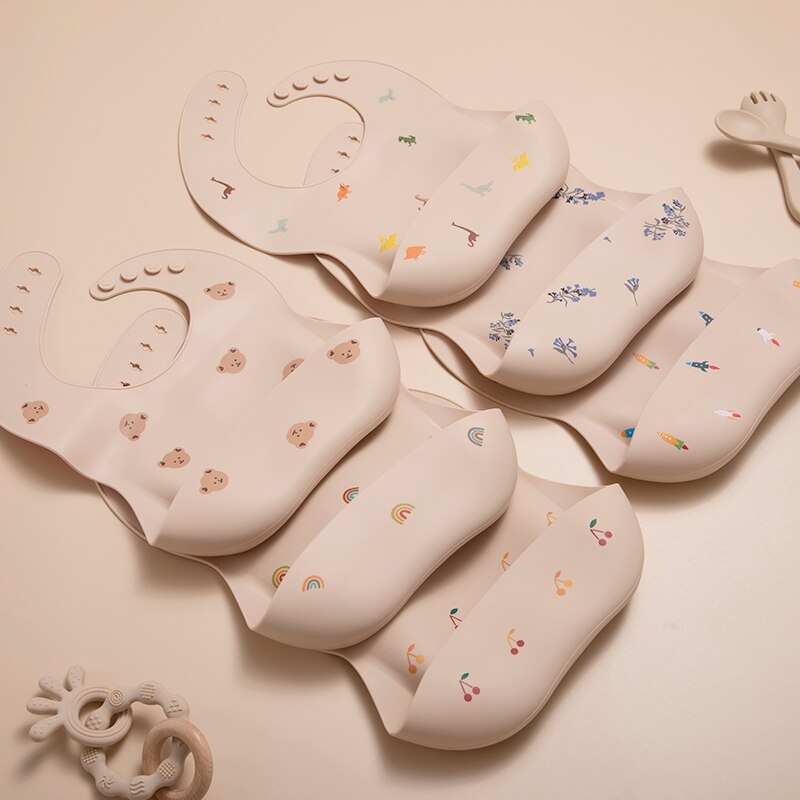 Soft Silicone Baby Bibs Waterproof