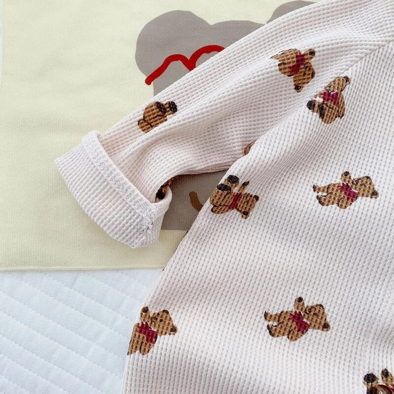 Waffle Teddy Bear Romper