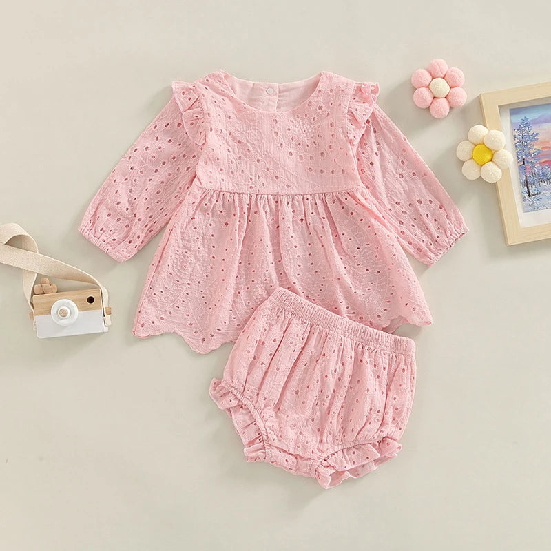 Long Sleeve Top and Shorts Set