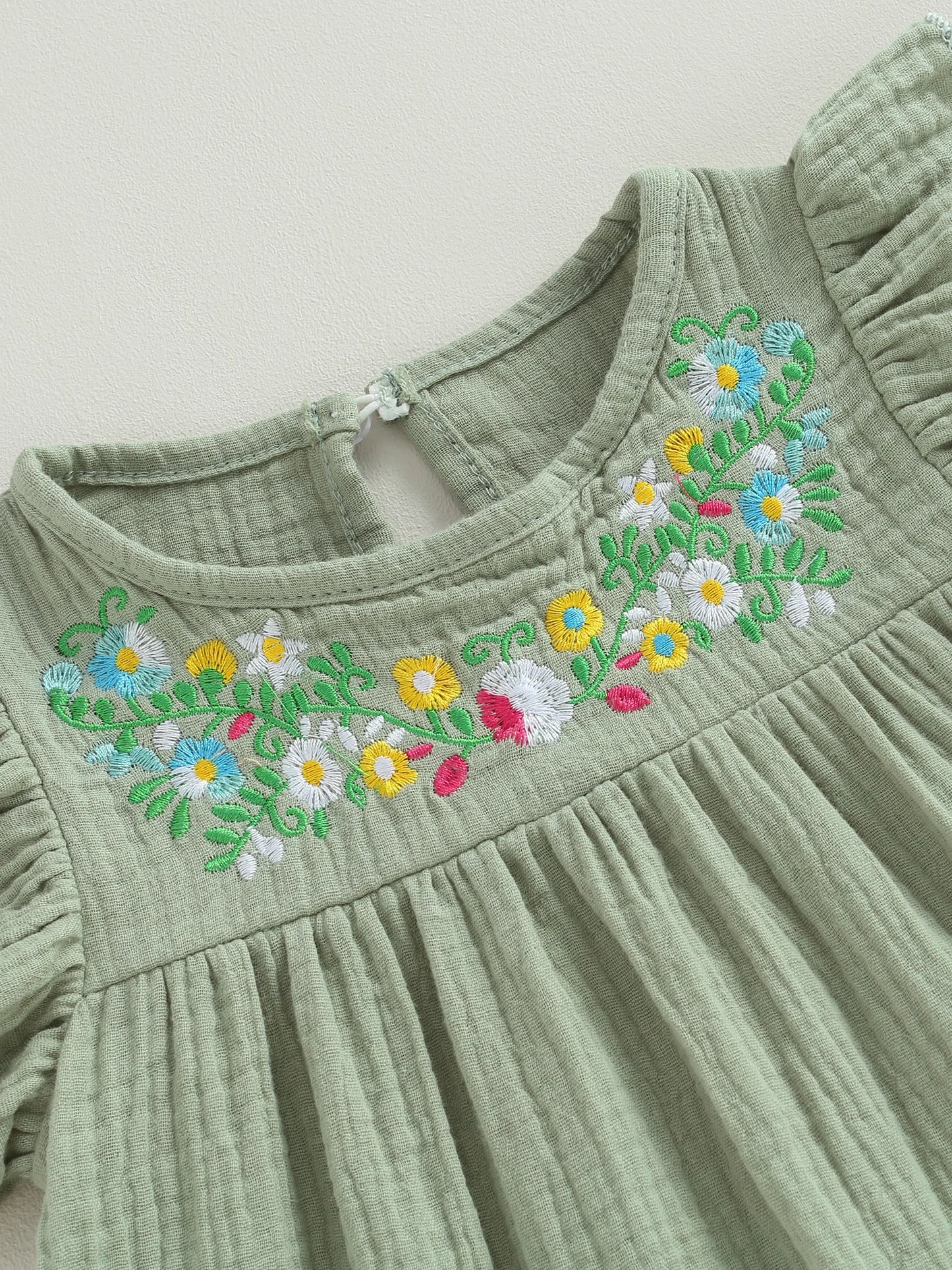 Floral Embroidered Flare Dress