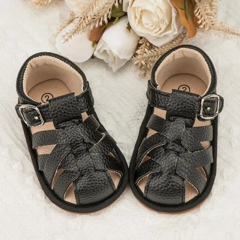 Leather Buckle Sandal