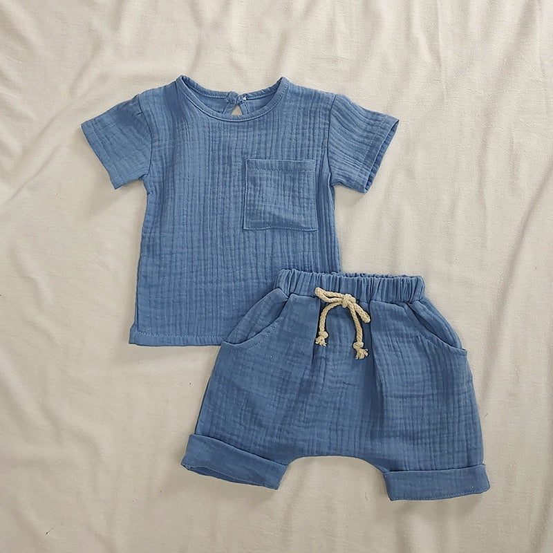 Organic Cotton Clothes Set Top and Short Unisex