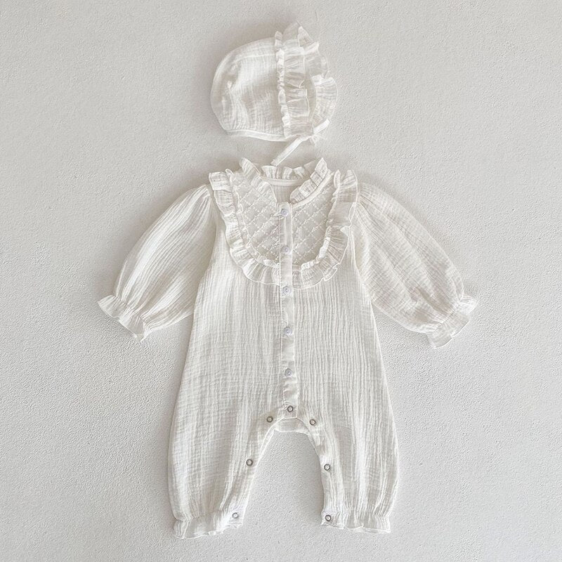 Newborn Doll Collar Romper