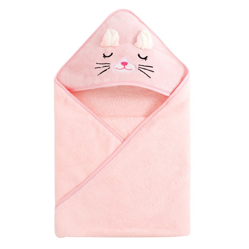 Flannel Fleece Animal Hooded Soft Children's Towel