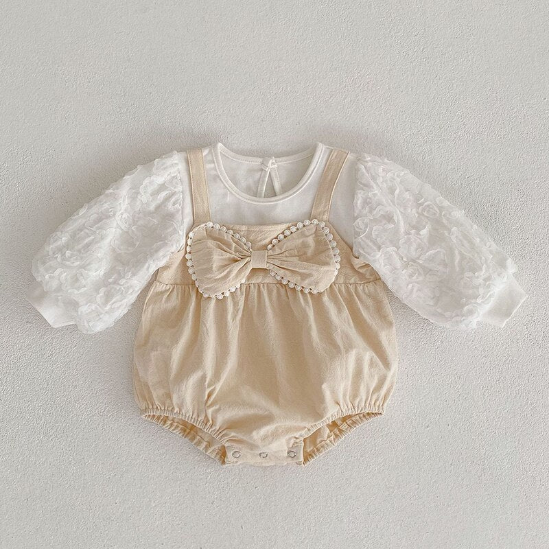 Newborn Doll Collar Romper