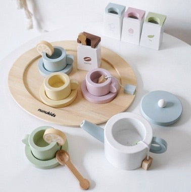 Wooden Cake Dessert Table Afternoon Tea Apron Toy