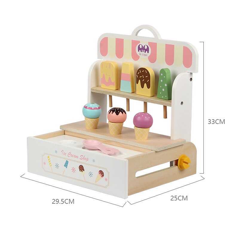 Ice Cream Shop Wooden Toy Puzzle