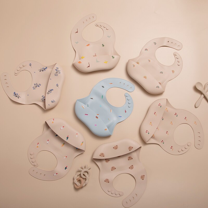 Soft Silicone Baby Bibs Waterproof