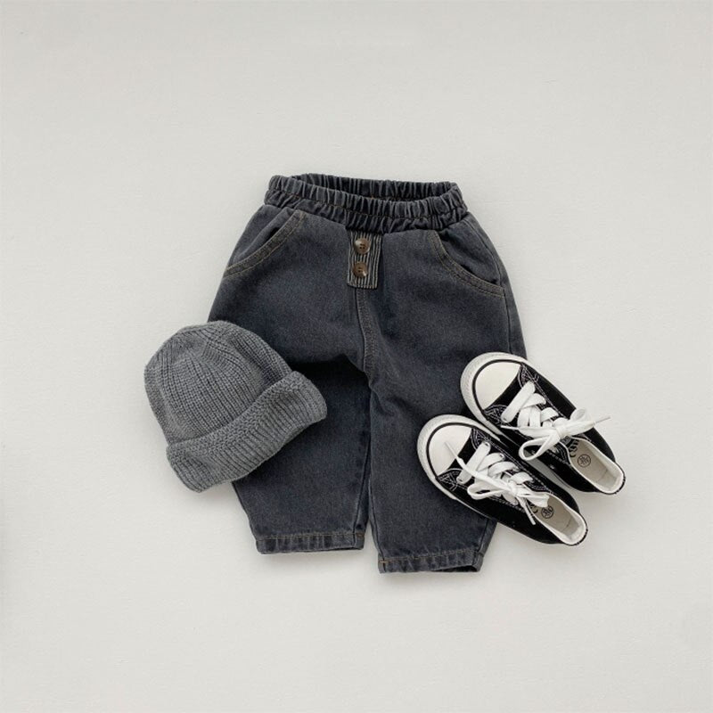 Baby pants pocket loose casual pants