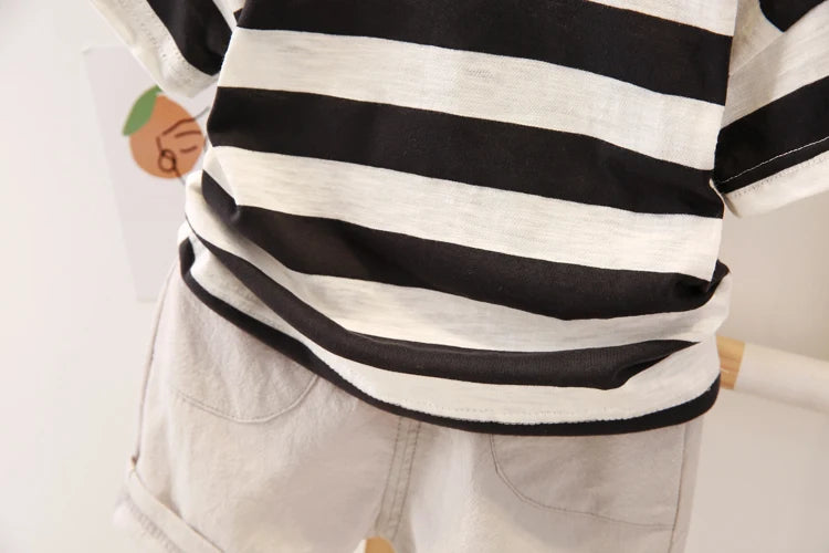 Striped Summer T-shirt & Short Set