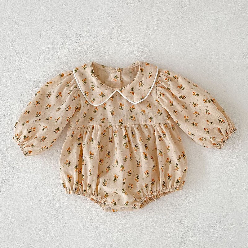 Newborn Doll Collar Romper
