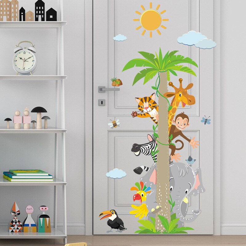 Animals Coconut Tree Wall Sticker