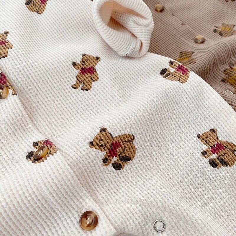 Waffle Teddy Bear Romper