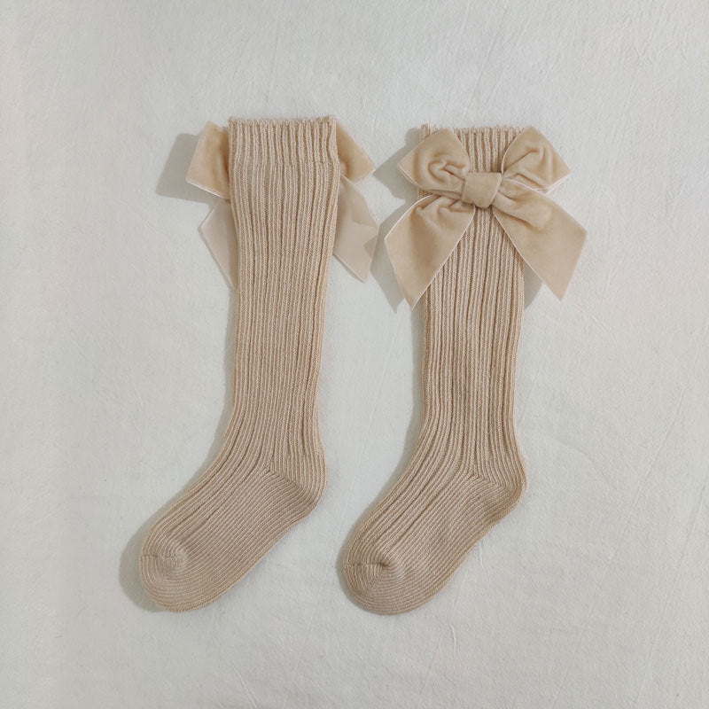 Baby Knee High Socks With Big Bow