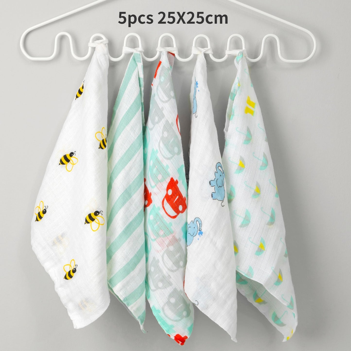 5PC Muslin Squares